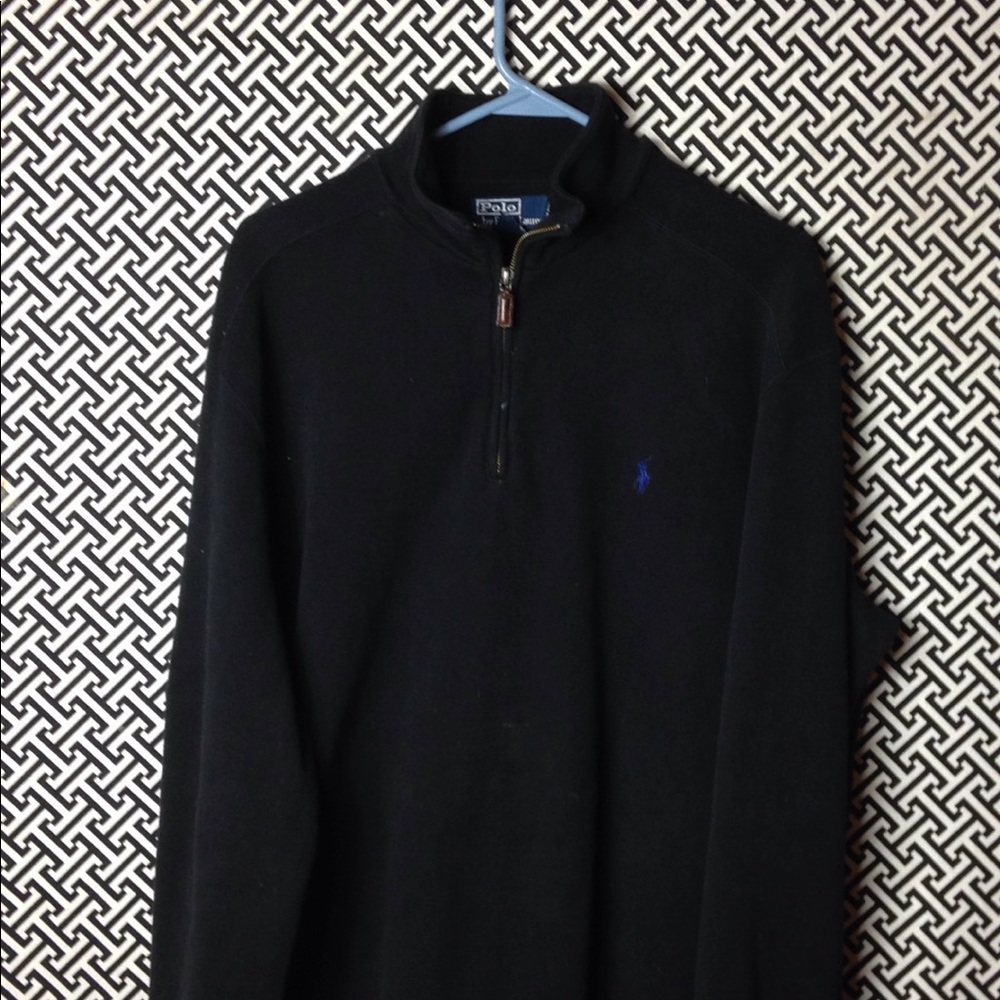 POLO RALPH LAUREN 1/4 zip sweater top